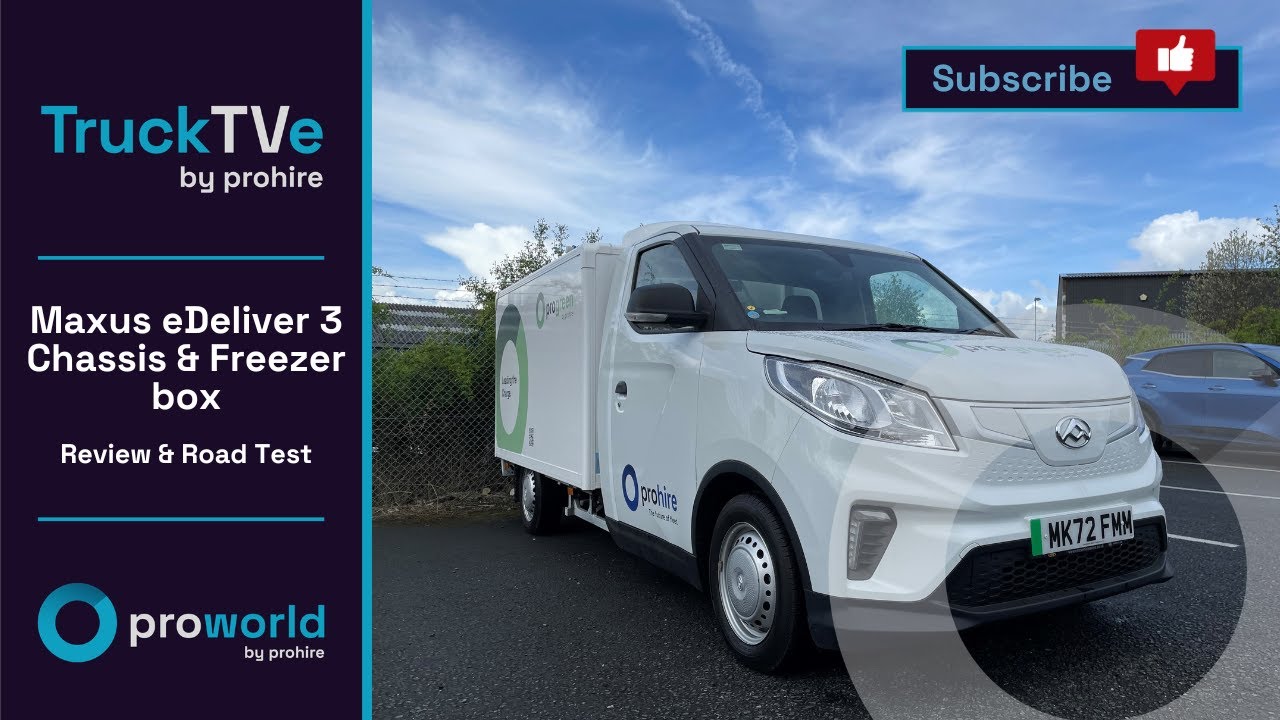 Maxus eDeliver 3 Chassis & Freezer Box | All-Electric Temperature Controlled Van!