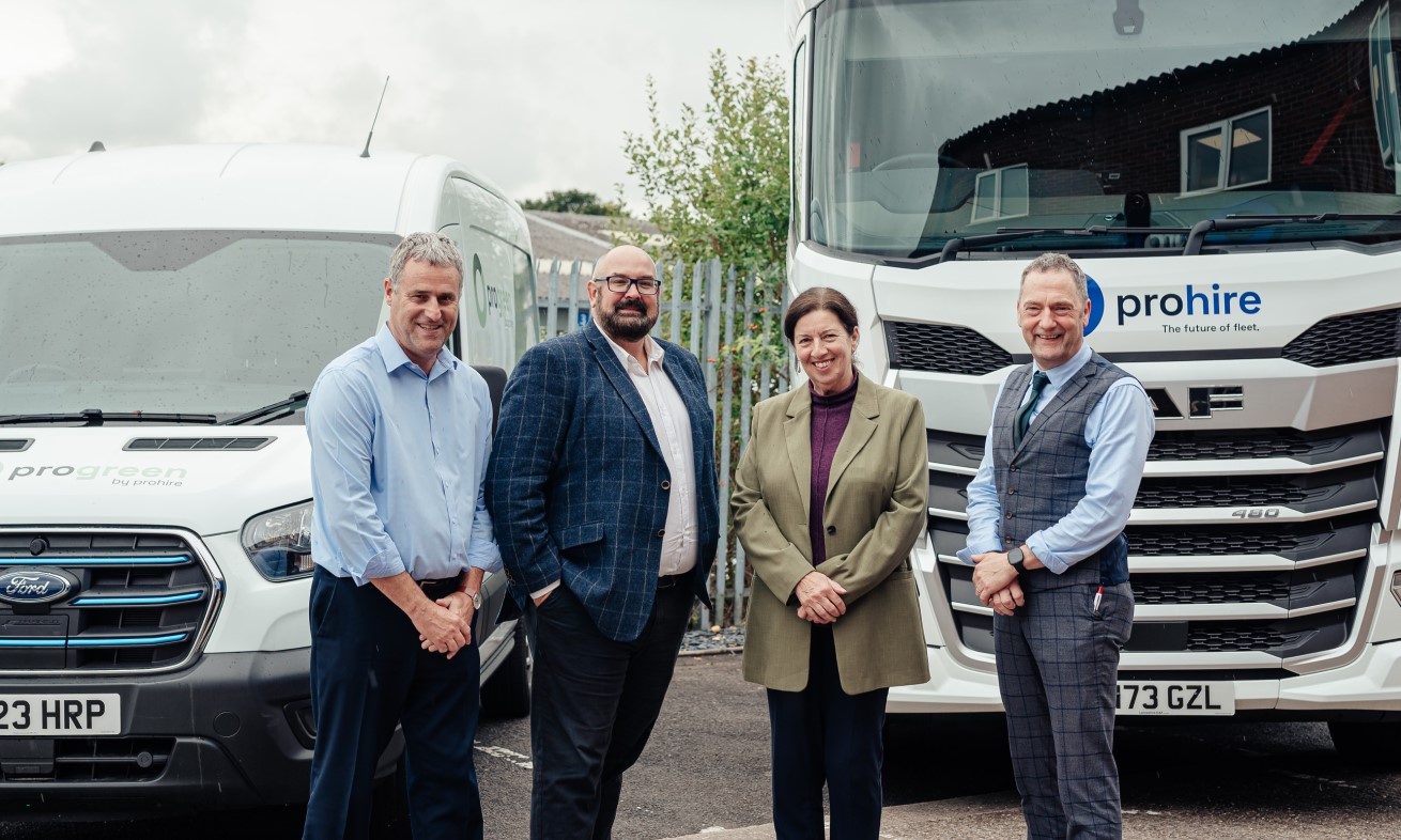 Jo Gideon mp visits Stoke-on-Trent-based Prohire with a focus on how private equity is driving growth and a focus on sustainable vehicle hire and alternative fuels